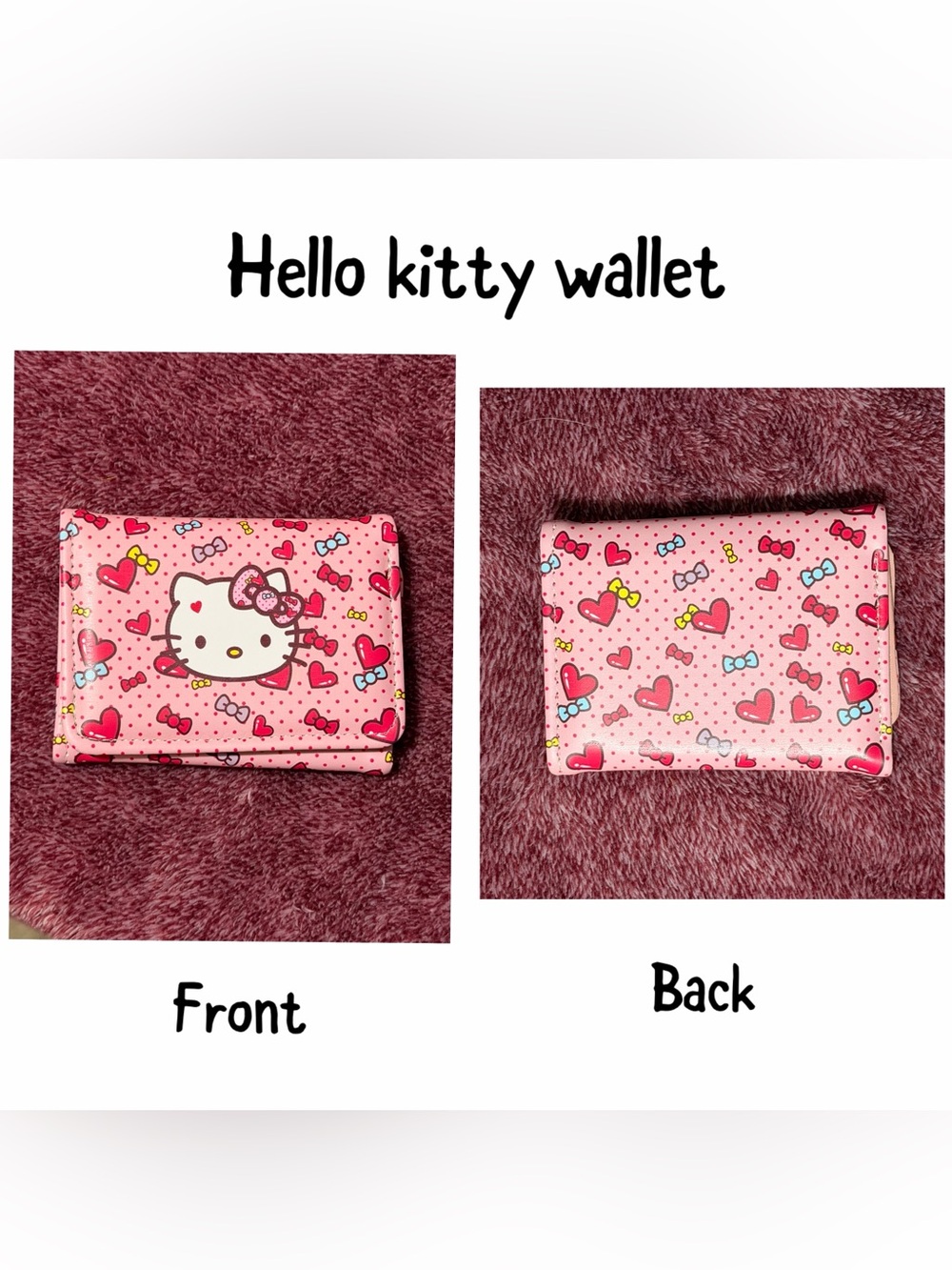 Hello Kitty Pink Heart Wallet